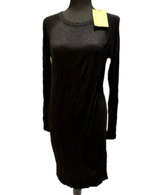 NWT VERO MODA BLACK LONG SLEEVE SWEATER DRESS